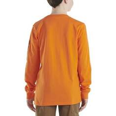 Футболка с карманами и длинными рукавами – для маленьких мальчиков Carhartt, оранжевый