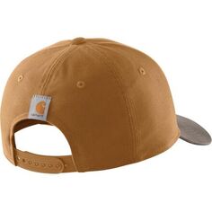 Холщовая прочная кепка с нашивками Carhartt, цвет Carhartt Brown