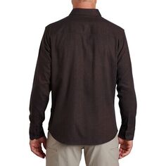 Рубашка с длинными рукавами Descendr мужская KUHL, цвет Black Coffee