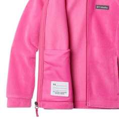 Флисовая куртка Benton II с капюшоном – для девочек Columbia, цвет Pink Ice