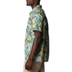 Рубашка с короткими рукавами Pine Canyon – мужская Columbia, цвет Niagara Floriculture
