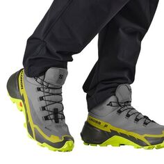 Ботинки Cross Hike 2 Mid GTX мужские Salomon, цвет Quiet Shade/Acid Lime/Golden Lime