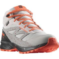 Водонепроницаемые кроссовки Outway Mid Climasalomon — детские Salomon, цвет Lunar Rock/Black/Shocking Orange