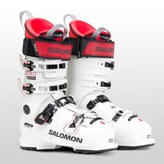 Лыжные ботинки S/Pro Alpha 120 — 2024 мужские Salomon, цвет Grey Aurora/Red/Black