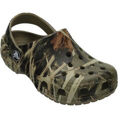 Классические сабо Realtree — для малышей Crocs, темно-зеленый