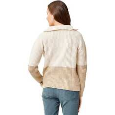 Пуловер на молнии Brookline женский Carve Designs, цвет Birch/Light Khaki