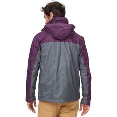 Эко-куртка PreCip мужская Marmot, цвет Steel Onyx/Purple Fig