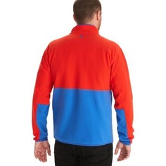 Флисовая куртка Rocklin с молнией 1/2 – мужская Marmot, цвет Victory Red/Trail Blue