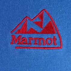 Футболка Peaks мужская Marmot, цвет Trail Blue