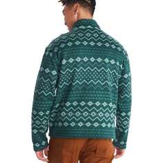 Тяжелая куртка Drop Line с молнией 1/2 и принтом мужская Marmot, цвет Dark Jungle Nordic