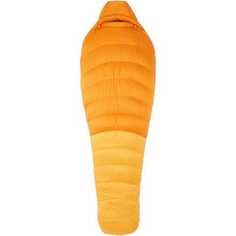 Литиевый спальный мешок: 0F Вниз Marmot, цвет Orange Pepper/Golden Sun