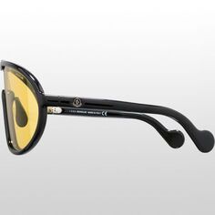 Солнцезащитные очки Halometer Shield Moncler Grenoble, цвет Shiny Black/Brown