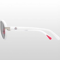 Солнцезащитные очки-авиаторы Navigaze Moncler Grenoble, цвет White/Smoke Mirror
