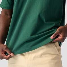 Свободная футболка средней плотности – мужская Stoic, цвет Trekking Green