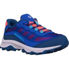 Кроссовки Moab Speed ​​Low водонепроницаемые — детские Merrell, цвет Blue/Berry/Turquoise