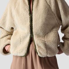 Флисовая куртка MTN с высоким ворсом женская Stoic, цвет Oatmeal