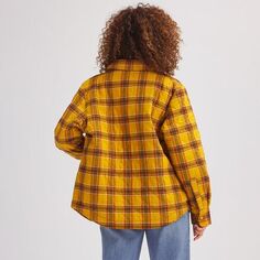 Стеганая куртка-рубашка в клетку-бойфренда женская Stoic, цвет Mineral Yellow Plaid