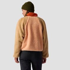 MTN Флисовый пуловер с высоким ворсом на молнии 1/2 женский Stoic, цвет Peach Parfait/Pebble/Rust