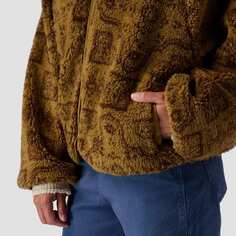 MTN Флисовая куртка с высоким ворсом и молнией во всю длину женская Stoic, цвет Kelp Bandana Print