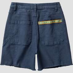 Короткие шорты из хлопковой парусиновой рабочей одежды женские Stoic, цвет Vintage Indigo