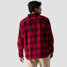 Фланелевой пуловер – мужской Stoic, цвет Black/Red Plaid