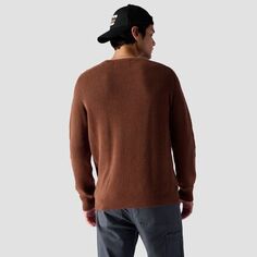 Хлопковый рыбацкий свитер мужской Stoic, цвет Downtown Brown
