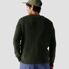 Хлопковый рыбацкий свитер мужской Stoic, цвет Duffel Bag