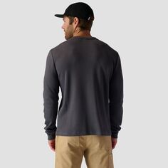 Кофта с длинными рукавами Wicking Waffle мужские Stoic, цвет Dark Heather Grey