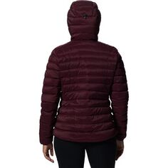 Пуховая куртка Deloro на молнии с капюшоном во всю длину женская Mountain Hardwear, цвет Cocoa Red