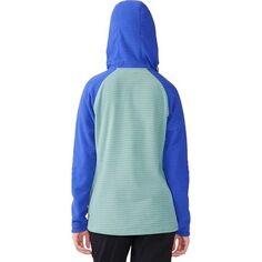 Толстовка туника Summit Grid - женская Mountain Hardwear, цвет Lichen Green/Blue Print
