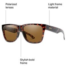 Поляризованные солнцезащитные очки Lowdown 2 Smith, цвет Tortoise/Brown Polarized