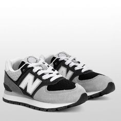 574 Уличная обувь для маленьких мальчиков New Balance, цвет Blacktop/White