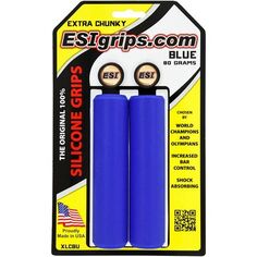 Очень массивные ручки для горного велосипеда ESI Grips, синий
