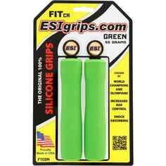 FIT CR Ручка для горного велосипеда ESI Grips, зеленый