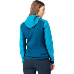 Куртка Falketind Warm2 Octa с капюшоном женская Norrona, цвет Aquarius/Mykonos Blue