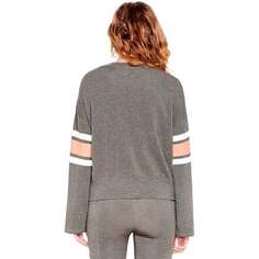 Пуловер в университетскую полоску женский Sundry, цвет Pistachio