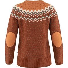 Вязаный свитер Ovik — женский Fjallraven, цвет Autumn Leaf/Desert Brown