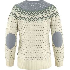 Вязаный свитер Ovik — женский Fjallraven, цвет Chalk White/Flint Grey