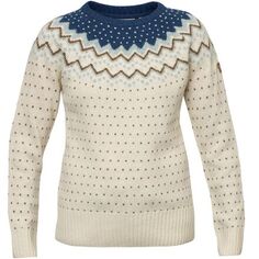 Вязаный свитер Ovik — женский Fjallraven, цвет Glacier Green