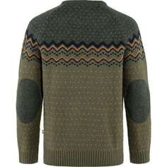 Вязаный свитер Ovik мужской Fjallraven, цвет Laurel Green/Deep Forest