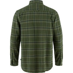 Фланелевая рубашка Ovik Heavy мужская Fjallraven, цвет Deep Forest/Laurel Green