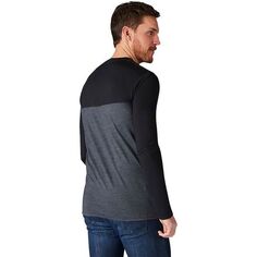 Рубашка Henley с длинными рукавами Merino Sport 150 мужская Smartwool, цвет Black/Charcoal Heather