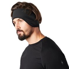 Спортивная флисовая повязка на голову Merino Sport для тренировок Smartwool, черный