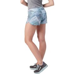Короткие шорты Merino Sport на подкладке женские Smartwool, цвет Bleached Aqua Mountain Plaid Print