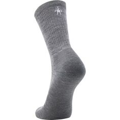Повседневные однотонные носки в рубчик Smartwool, средне-серый