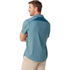 Рубашка на пуговицах с короткими рукавами и принтом мужская Smartwool, цвет Twilight Gingham Print