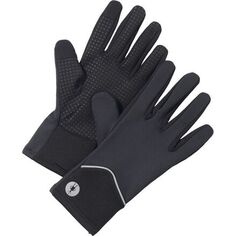 Активные флисовые ветрозащитные перчатки Smartwool, черный
