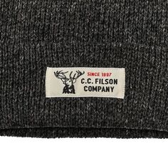 Шерстяная шапка Ragg на подкладке Filson, черный