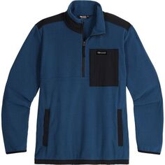 Пуловер с молнией 1/4 Trail Mix мужской Outdoor Research, цвет Harbor/Black