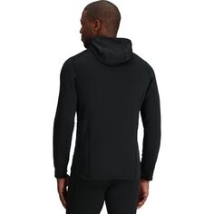 Флисовая куртка Vigor Grid с капюшоном и молнией во всю длину мужская Outdoor Research, черный